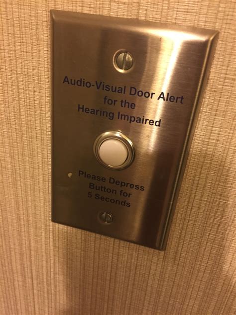 A doorbell for the deaf at the hotel I am currently staying at ...