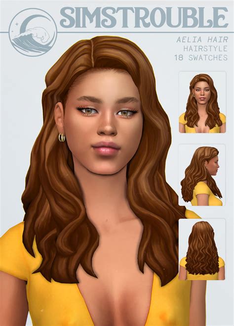 Sims 4 short curly wavy hair maxis match - wapmaz