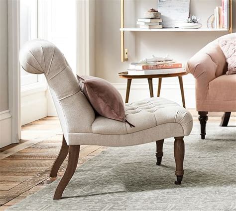 Carolyn Tufted Slipper Chair | Pottery Barn