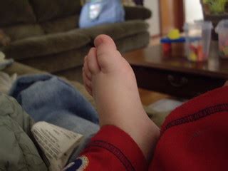 Eli's foot. | same size as his 3 year old cousin... | Gramody | Flickr