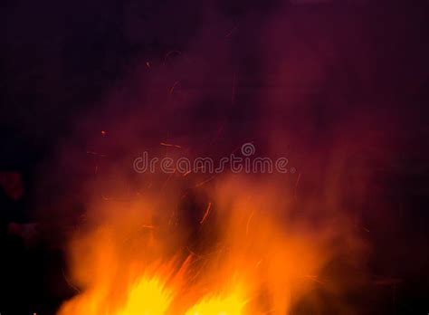 Fire with Smoke on a Black Background Stock Photo - Image of backdrop, passion: 116418176