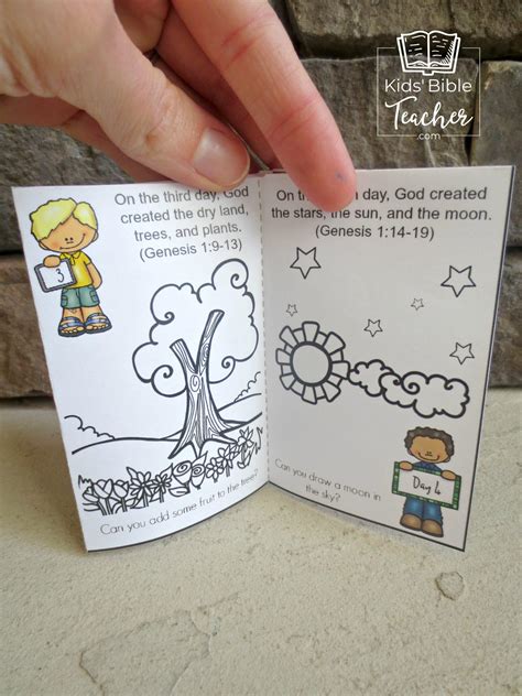 Days of Creation Printable Mini Book - Kids Bible Teacher