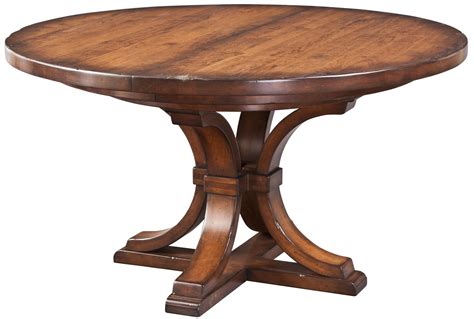 15 Collection of Gaspard Maple Solid Wood Pedestal Dining Tables ...