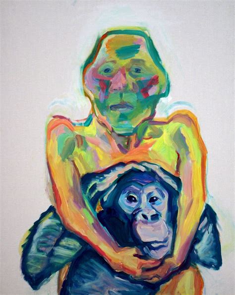 Maria Lassnig, Selbstbildnis mit Affe (Selfportrait with monkey) | Lion ...