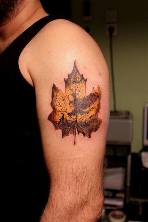 Top 100+ Sycamore leaf tattoo - Monersathe.com