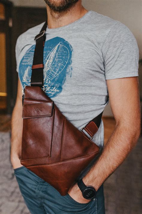 Leather Holster Bag Leather Fanny Pack Messenger Bag Men | Etsy