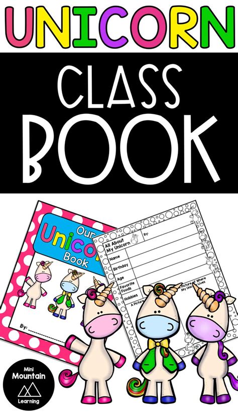 Unicorn Class Book | Class book, Writing activities, Summer writing