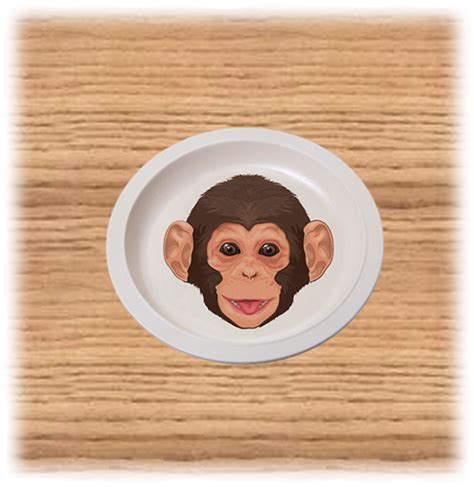 Nature Planet Chimp Plate | Gifts - Crocodiles Of The World