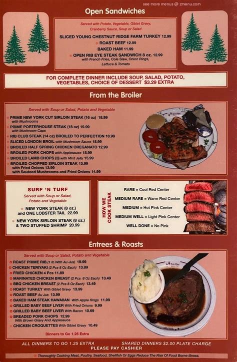 Menu at Twin Pines Diner Restaurant, East Haven