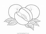 Nectarine 2 Coloring Page For Kids  Free Printable sketch template