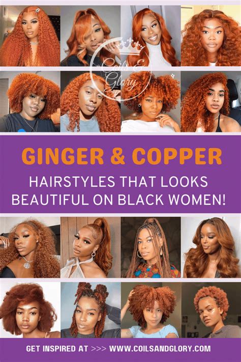 Red Orange Hair Color Black Women