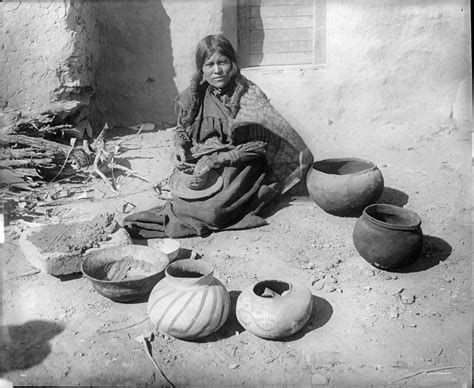 Woman Making Pottery, Moki Pueblo by William Henry Jackson | Native american art, Native ...