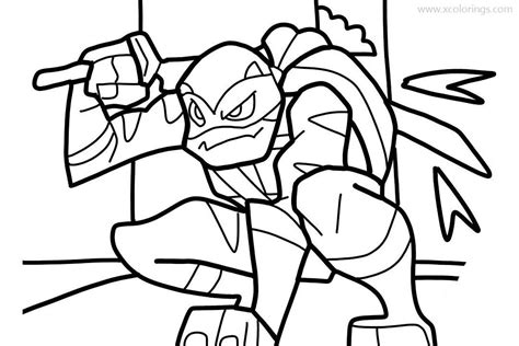 Leonardo from Rise of Teenage Mutant Ninja Turtles Coloring Pages - XColorings.com