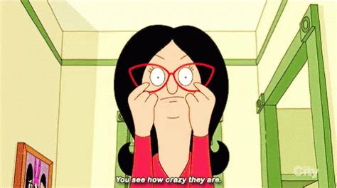 Crazy Eyes GIF - Crazy Eyes Linda - Discover & Share GIFs | Bobs burgers gif, Crazy eyes, Bobs ...