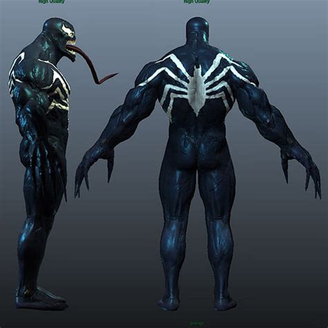 Venom 3D Model OBJ MA MB MTL TGA | CGTrader.com