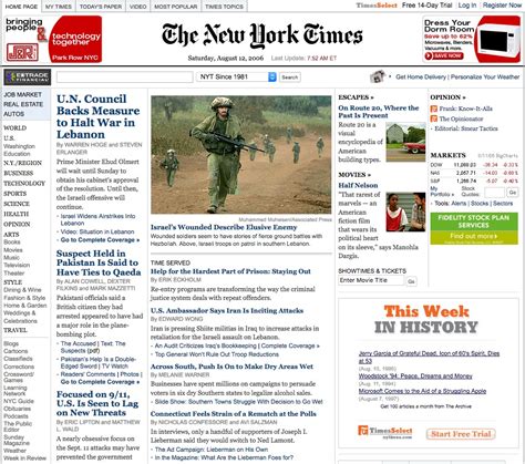 29 Years of New York Times Website Design History - 23 Images - Version ...