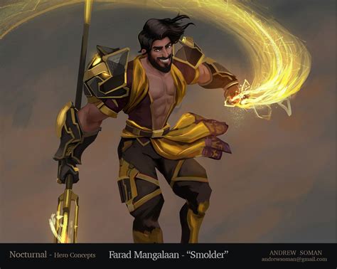 ArtStation - Smolder -Overwatch Fan Character Concept, Andrew Soman Fantasy Warrior, Foe ...