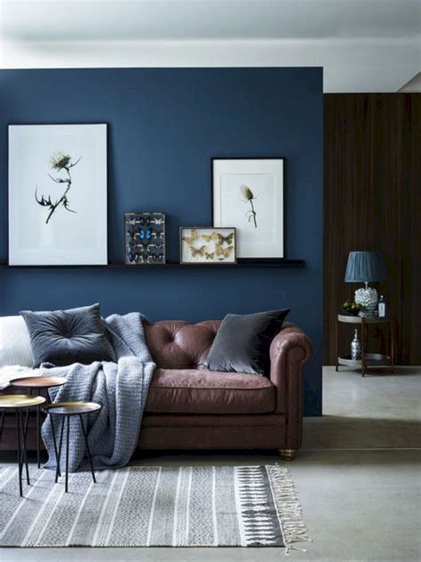 5 Best Beautiful Navy And Brown Living Room Ideas — Freshouz Home & Architecture Decor | Brown ...