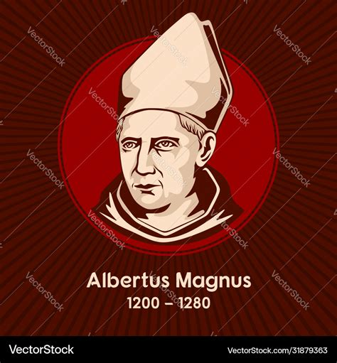 Albertus magnus Royalty Free Vector Image - VectorStock