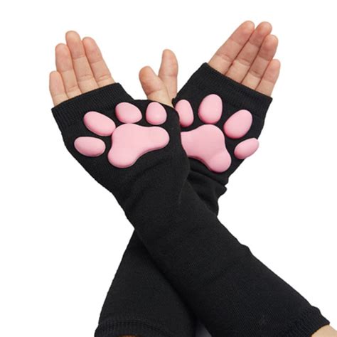 New Cat Paw pads Stockings And Gloves Anime Cat Thigh Over | Etsy