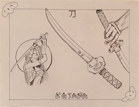 ArtStation - KATANA HAND MADE DRAWING