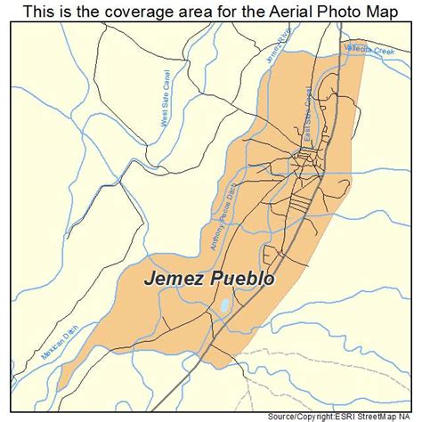 Aerial Photography Map of Jemez Pueblo, NM New Mexico