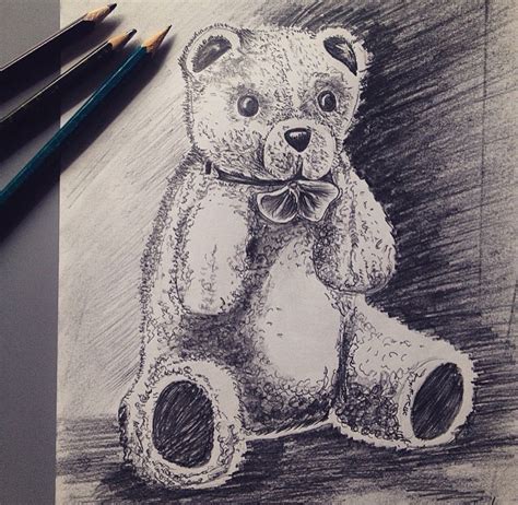 Teddy Bear Pencil Drawing at GetDrawings | Free download