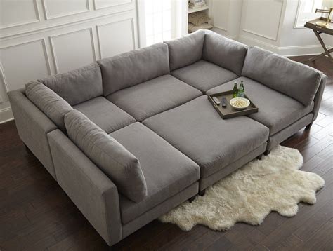 Chelsea 120" Wide Symmetrical Modular Corner Sectional | Sectional with ...