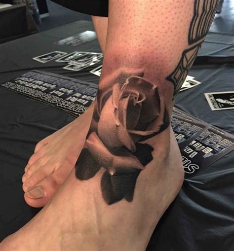 Rose Tattoo Ankle - Best Tattoo Ideas Gallery