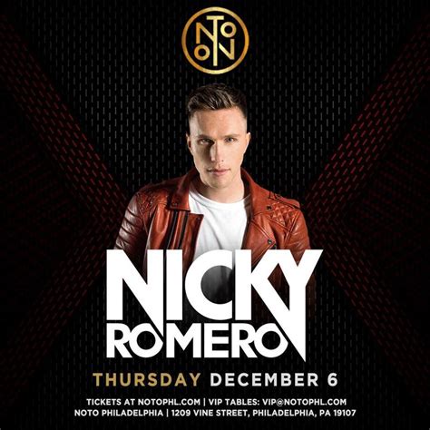 Nicky Romero at NOTO - Thursday, Dec 6 2018 | Discotech