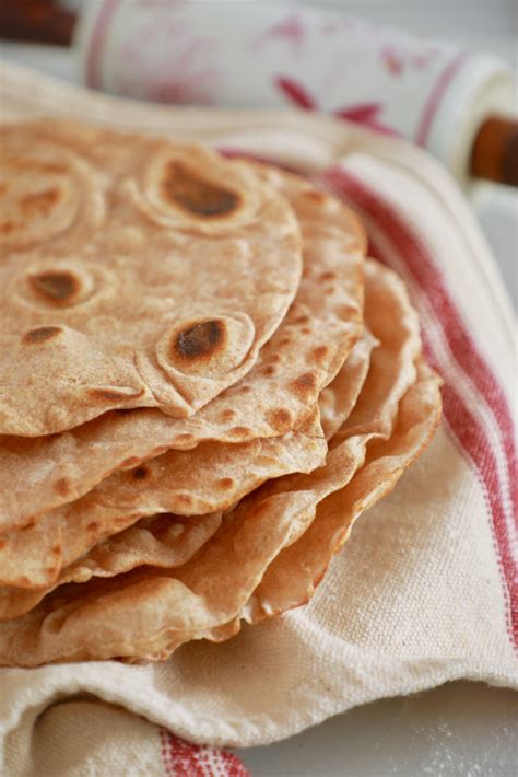 Easy Homemade Whole Wheat Tortilla Recipe - No Oil