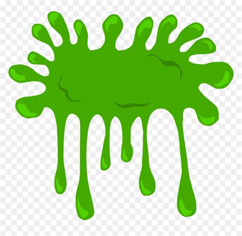 6 Cartoon Green Slime Blots Vector 5 - Png Green Slime Cartoon, Transparent Png - vhv