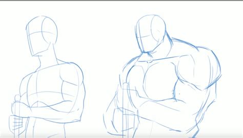 Master the Art of Drawing Powerful Male Figures - Step-by-Step Tutorial!