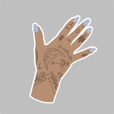 Ariana Grande Hand Tattoo Sticker - Etsy UK