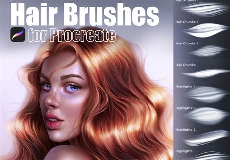Free & Best 20+ Procreate Hair Brushes for Stunning Results - Resources & Inspirations for Creatives
