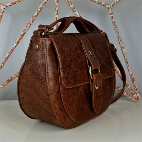 Handcrafted Brown Leather Saddle Bag By Debbie MacPherson Atelier | notonthehighstreet.com