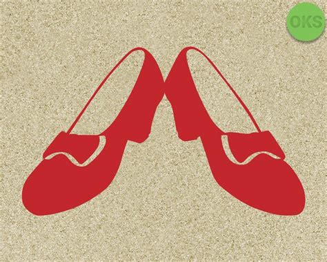 Ruby Red Slippers svg, dxf, vector, eps, clipart, cricut, download #rubyredsllippers # ...