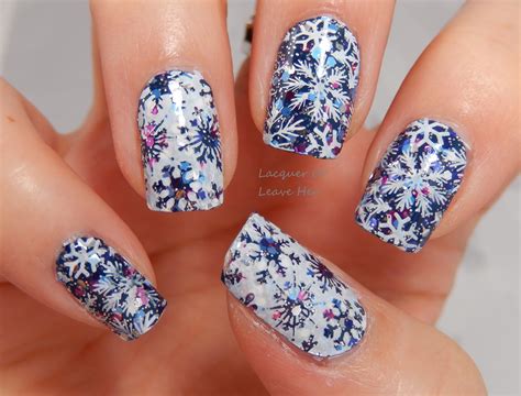 Lacquer or Leave Her!: Before & After: Blue Christmas with Incoco Deep Space + UberChic Beauty ...