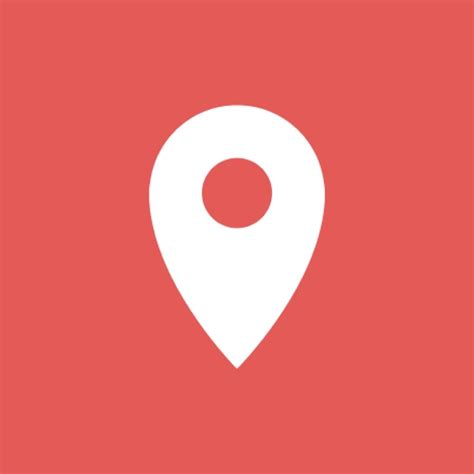 Red Map Icon - App Icon Design