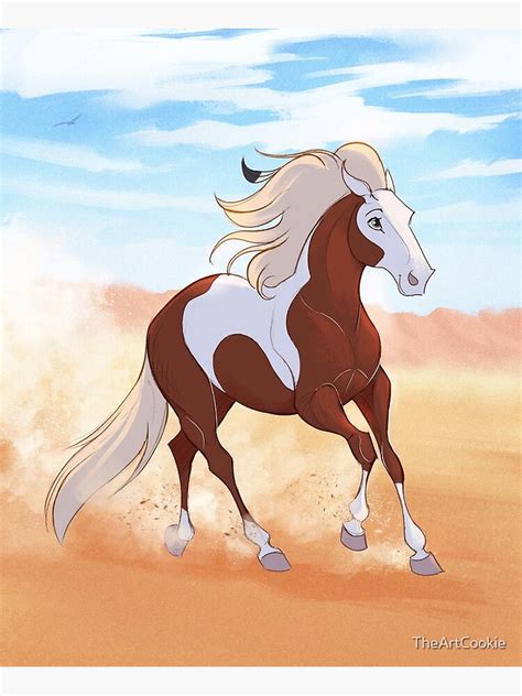 "Rain - Spirit Stallion of the Cimarron" Poster by TheArtCookie | Redbubble