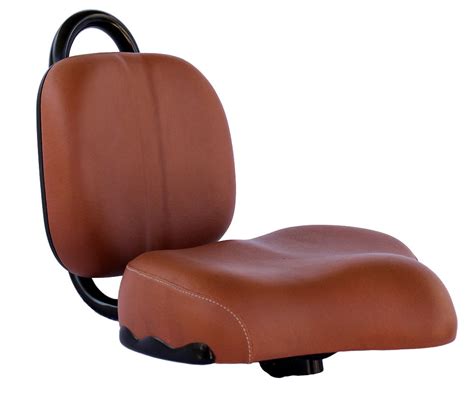 Micargi Brown Bicycle Seat with Backrest Beach Cruiser Bike Seat ...