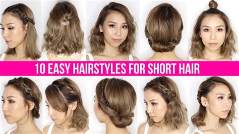 10 Easy Hairstyles For Short Hair - Hairstyle Guides