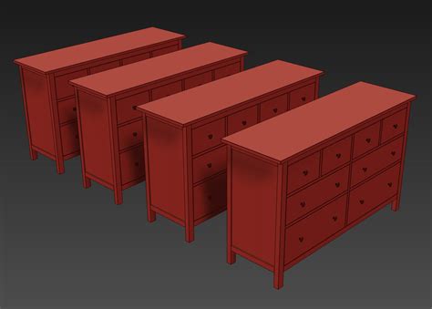 IKEA HEMNES 8-Drawer Dresser 3D Model by musladinov