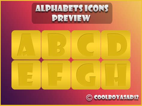 Alphabet Icons by Coolboyasad12 on DeviantArt