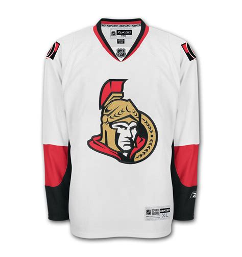 Ottawa Senators Rbk Premier Replica White (Road) NHL Hockey Jersey ...