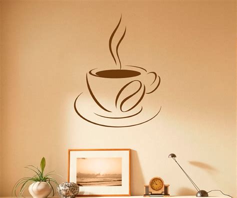 Coffee Cup Wall Decal Coffee House Vinyl Stickers Cafe - Etsy