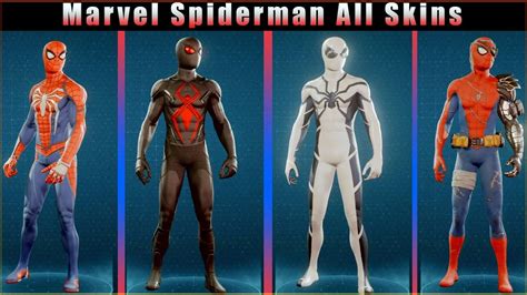 Spider-Man PS4 - All Suits & Costumes (All Skins - ThorGift.com - If ...