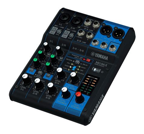 Yamaha MG06X 6-Input Stereo Mixer with Effects – Strings & Things Music LLC