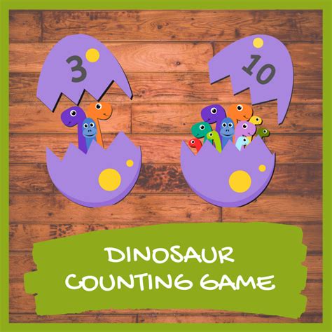 Preschool Dinosaur Matching Game Printables