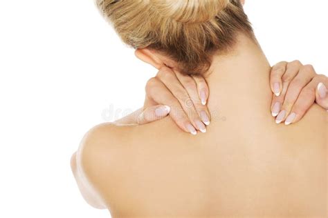 Young Woman with Nape Pain. Stock Photo - Image of light, body: 59301194